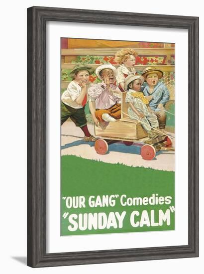 Sunday Calm - "Our Gang"-null-Framed Art Print