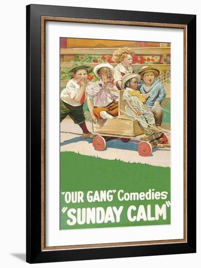 Sunday Calm - "Our Gang"-null-Framed Art Print