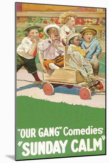 Sunday Calm - "Our Gang"-null-Mounted Art Print