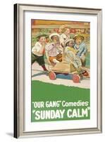 Sunday Calm - "Our Gang"-null-Framed Art Print