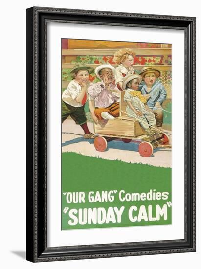 Sunday Calm - "Our Gang"-null-Framed Art Print