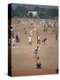 Sunday Cricket, New Delhi, India-David Lomax-Stretched Canvas