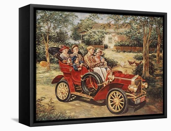 Sunday Drive-Lee Dubin-Framed Stretched Canvas