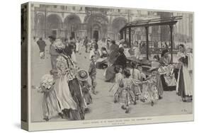 Sunday Evening in St Mark's Square, Venice, the Children's Hour-null-Stretched Canvas