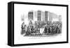 Sunday Evening Meeting in Haslar Hospital, 1858-J. Knight-Framed Stretched Canvas