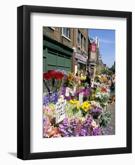 Sunday Flower Market, Columbia Road, London, England, United Kingdom-Lousie Murray-Framed Photographic Print