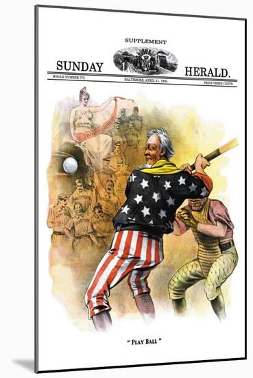 Sunday Herald Supplement: Play Ball-null-Mounted Art Print