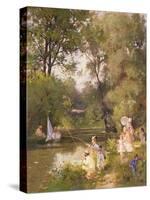 Sunday in the Park-Philippe Jacques Linder-Stretched Canvas