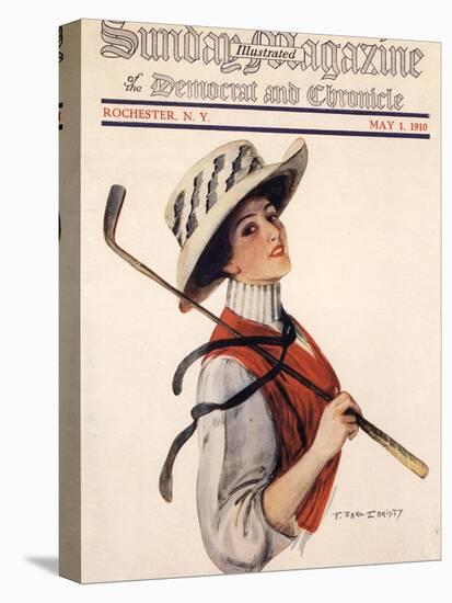 Sunday Magazine, Golf Womens Hats Portraits Magazine, USA, 1910-null-Stretched Canvas