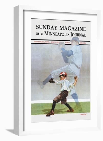 Sunday Magazine of the Minneapolis Journal: Some Day-null-Framed Art Print