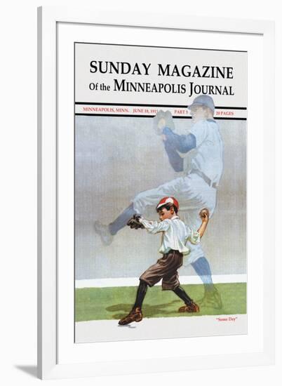 Sunday Magazine of the Minneapolis Journal: Some Day-null-Framed Art Print