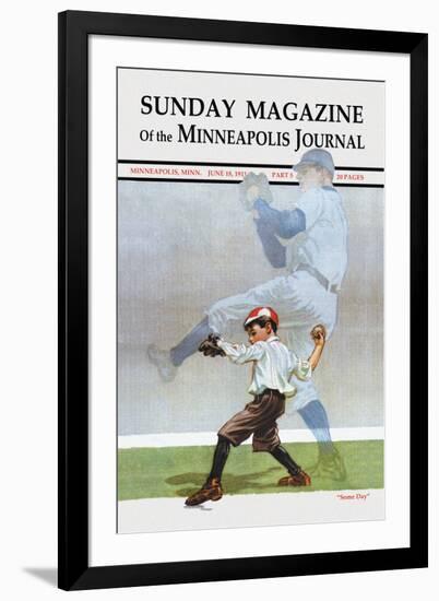 Sunday Magazine of the Minneapolis Journal: Some Day-null-Framed Art Print