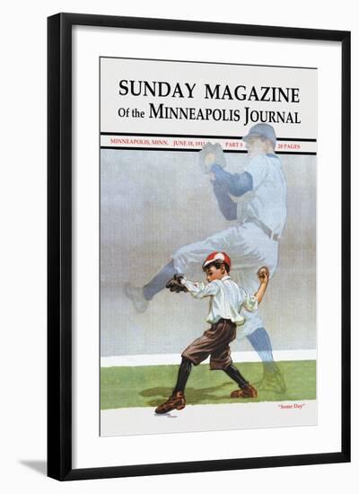 Sunday Magazine of the Minneapolis Journal: Some Day-null-Framed Art Print