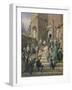 Sunday Mass at the Church of Eisenerz (1869)-Carl Goebel-Framed Giclee Print