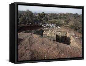 Sunday Mass Celebrated at the Rock-Hewn Church of Bet Giyorgis, in Lalibela, Ethiopia-Mcconnell Andrew-Framed Stretched Canvas