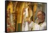 Sunday Mass in Haifa Melkite Cathedral celebrated by Bishop Elias Chacour, Haifa-Godong-Framed Stretched Canvas