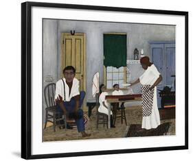 Sunday Morning Breakfast-Horace Pippin-Framed Art Print