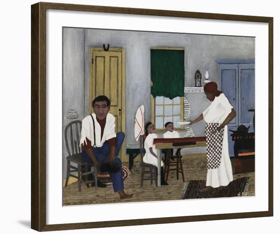 Sunday Morning Breakfast-Horace Pippin-Framed Art Print