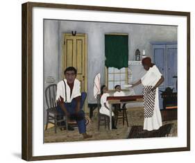 Sunday Morning Breakfast-Horace Pippin-Framed Art Print