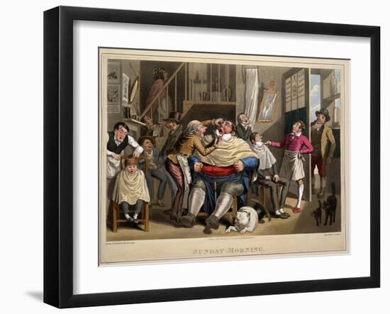 Sunday Morning, Eng. George Hunt, Pub. Thos. Mclean, London, 1827-Theodore Lane-Framed Giclee Print