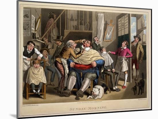 Sunday Morning, Eng. George Hunt, Pub. Thos. Mclean, London, 1827-Theodore Lane-Mounted Giclee Print