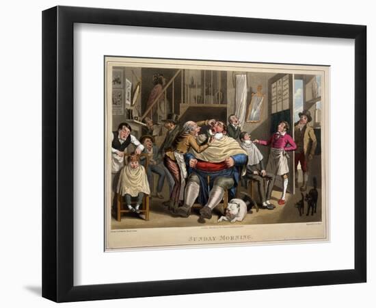 Sunday Morning, Eng. George Hunt, Pub. Thos. Mclean, London, 1827-Theodore Lane-Framed Premium Giclee Print