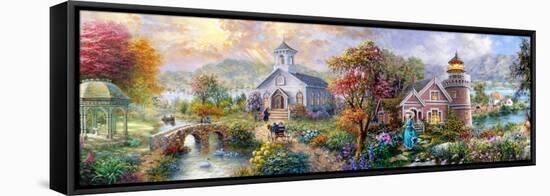 Sunday Morning in Spring-Nicky Boehme-Framed Stretched Canvas