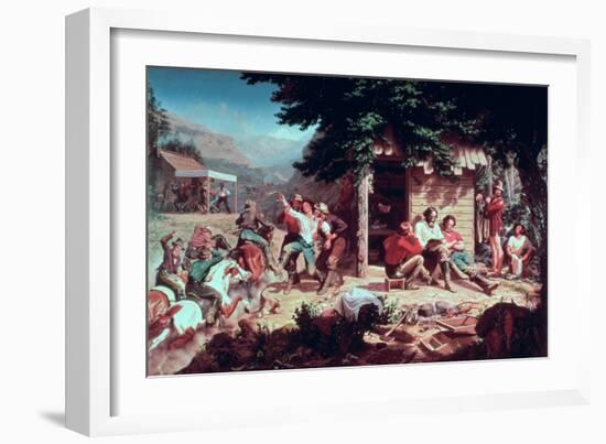 Sunday Morning in the Mines-Karl Nahl-Framed Giclee Print