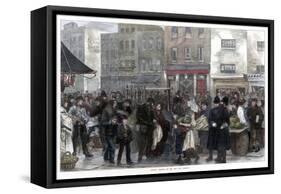 Sunday Morning in the New Cut, Lambeth, 1872-Smith-Framed Stretched Canvas