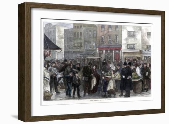 Sunday Morning in the New Cut, Lambeth, 1872-Smith-Framed Giclee Print