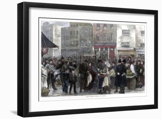 Sunday Morning in the New Cut, Lambeth, 1872-Smith-Framed Giclee Print