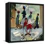 "Sunday Morning", May 16,1959-Norman Rockwell-Framed Stretched Canvas