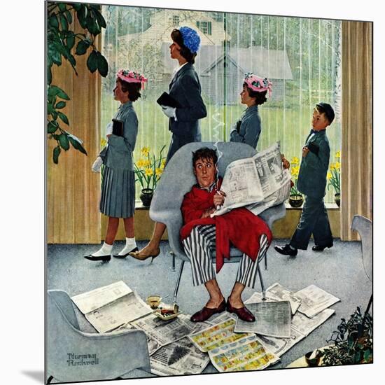 "Sunday Morning", May 16,1959-Norman Rockwell-Mounted Giclee Print