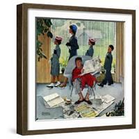 "Sunday Morning", May 16,1959-Norman Rockwell-Framed Giclee Print