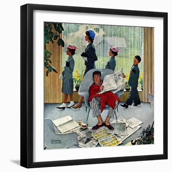 "Sunday Morning", May 16,1959-Norman Rockwell-Framed Giclee Print