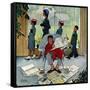 "Sunday Morning", May 16,1959-Norman Rockwell-Framed Stretched Canvas