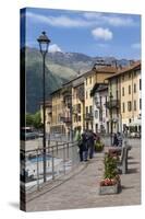 Sunday Morning Meeting, Domaso, Italian Lakes, Lombardy, Italy, Europe-James Emmerson-Stretched Canvas