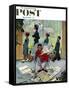 "Sunday Morning" Saturday Evening Post Cover, May 16,1959-Norman Rockwell-Framed Stretched Canvas