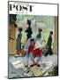 "Sunday Morning" Saturday Evening Post Cover, May 16,1959-Norman Rockwell-Mounted Giclee Print