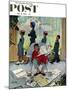 "Sunday Morning" Saturday Evening Post Cover, May 16,1959-Norman Rockwell-Mounted Giclee Print