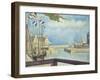 Sunday, Port-En-Bessin, 1888-Georges Seurat-Framed Giclee Print