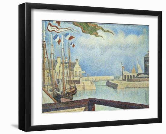 Sunday, Port-En-Bessin, 1888-Georges Seurat-Framed Giclee Print