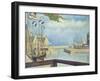 Sunday, Port-En-Bessin, 1888-Georges Seurat-Framed Giclee Print