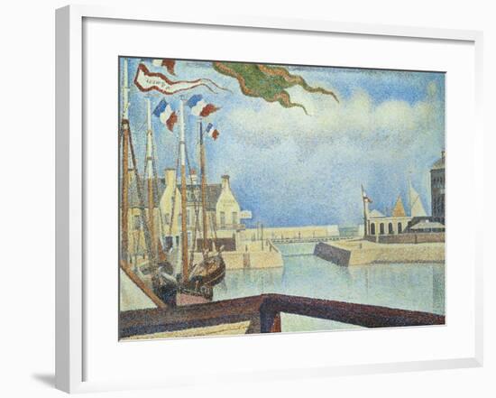 Sunday, Port-En-Bessin, 1888-Georges Seurat-Framed Giclee Print