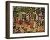 Sunday Promenade, C.1914-15 (Oil on Canvas)-Maurice Brazil Prendergast-Framed Giclee Print