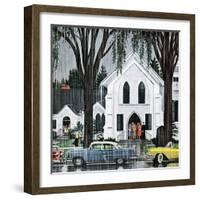 "Sunday Rain", May 24, 1958-E. Melbourne Brindle-Framed Giclee Print