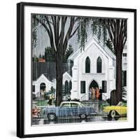 "Sunday Rain", May 24, 1958-E. Melbourne Brindle-Framed Giclee Print