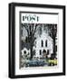 "Sunday Rain" Saturday Evening Post Cover, May 24, 1958-E. Melbourne Brindle-Framed Giclee Print