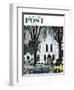 "Sunday Rain" Saturday Evening Post Cover, May 24, 1958-E. Melbourne Brindle-Framed Giclee Print