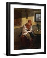 Sunday Rest-Ferdinand Georg Waldmüller-Framed Giclee Print